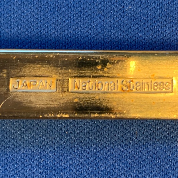 National Dining National Stainless Japan Gold Tone Flatware Set